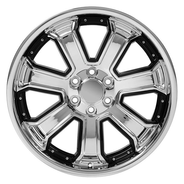 22" Rim Fits 1999-2018 Chevrolet Silverado 1500 6-139.7mm 22x9 Aluminum Wheel 22" Rim Fits 1999-2018 Chevrolet Silverado 1500 6-139.7mm 22x9 Aluminum Wheel